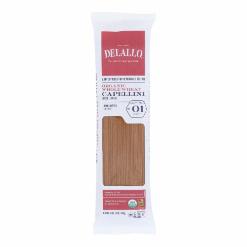 Delallo® Organic Whole Wheat Capellini Pasta Perspective: front