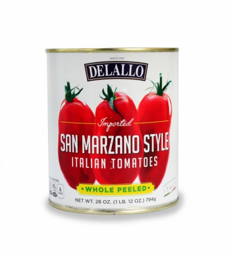 DeLallo® San Marzano Style Whole Peeled Italian Tomatoes Perspective: front