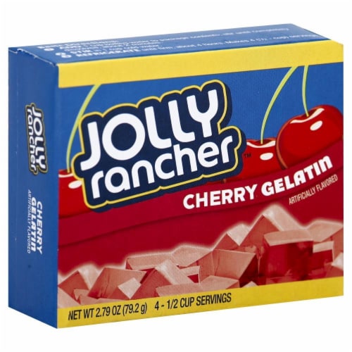 Jolly Rancher Cherry Gelatin Mix Perspective: front