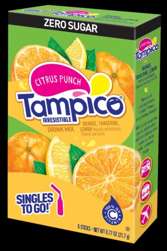 Tampico Citrus Punch Singles To Go Drink Mix Perspective: front