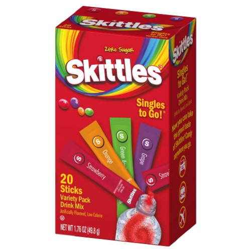 Skittles Variety Pack Singles to Go Drink Mix, 20 ct / 0.20 oz