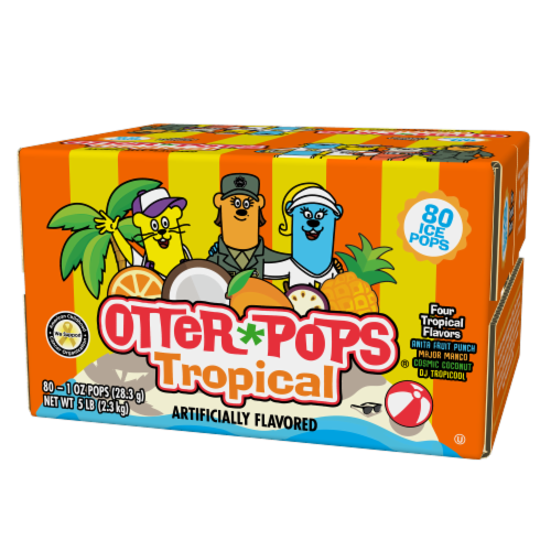 Otter Pops® Tropical Freezer Pops Perspective: front