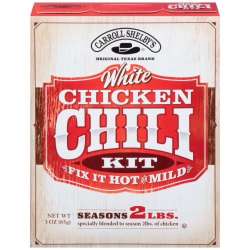 Carroll Shelby's™ White Chicken Chili Kit Perspective: front