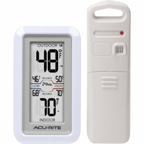 Acu-Rite Digital Thermometer with Indoor/Outdoor Sensor 02049, 1