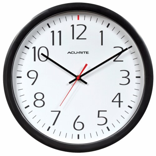 Acurite Set & Forget Wall Clock Perspective: front
