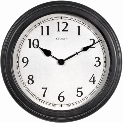 Chaney Everyday Wall Clock - Black Perspective: front