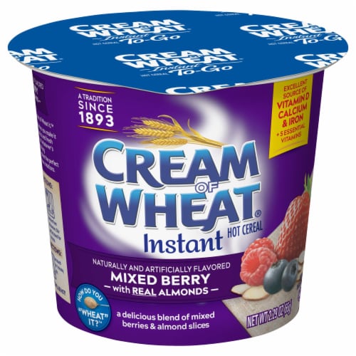 Cream of Wheat® To-Go Mixed Berry with Almonds Instant Hot Cereal Perspective: front