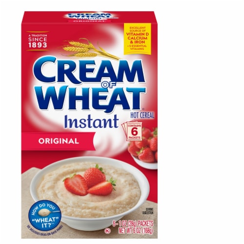 Cream of Wheat Original Instant Hot Cereal, 6 ct / 1 oz - Foods Co.