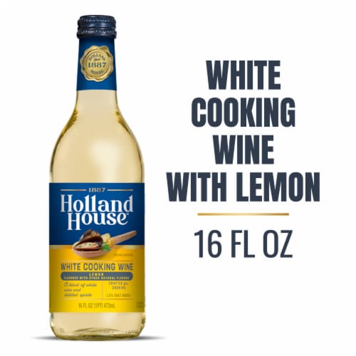 Holland House® White Cooking Wine with Lemon Perspective: front