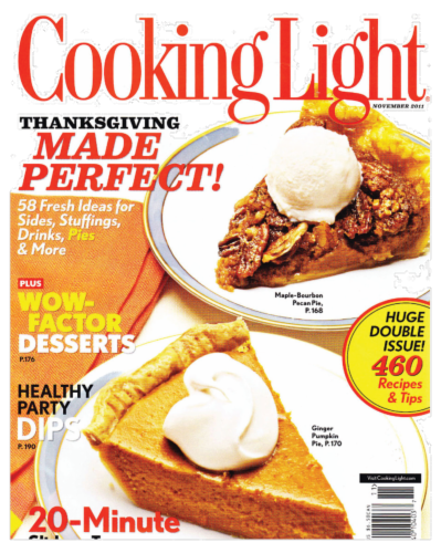 Cooking Light Magazine Perspective: front