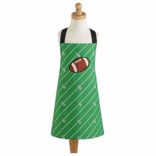 Design Imports CAMZ10179 Football Field Child Apron Perspective: front