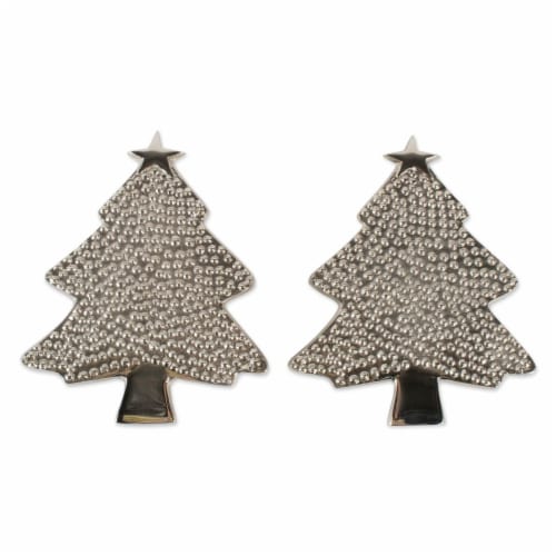 Design Imports Christmas Tree Trivet - Set of 2 Perspective: front