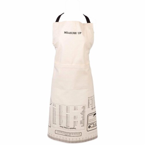 Design Imports CAMZ11392 Measure Up Printed Chefs Apron Perspective: front