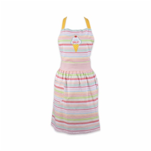 Design Imports CAMZ11627 Summer Chillin Printed Apron Perspective: front