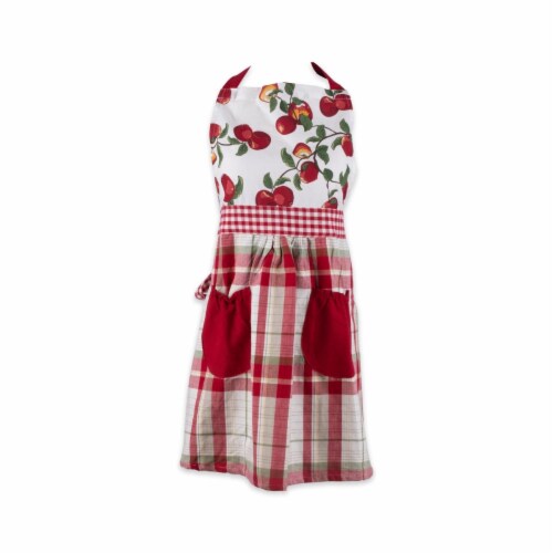 Design Imports Apple Orchard Print Apron Perspective: front
