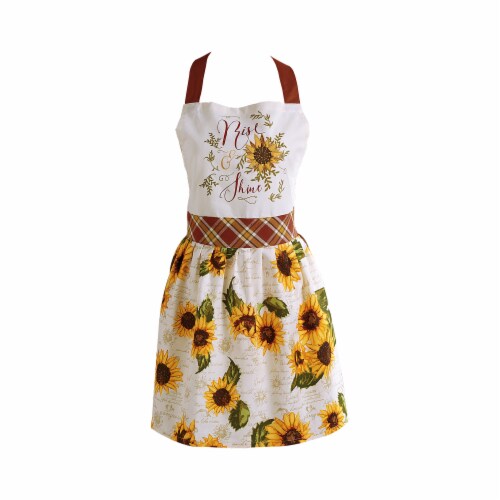 Design Imports CAMZ11667 Rise & Shine Print Apron Perspective: front