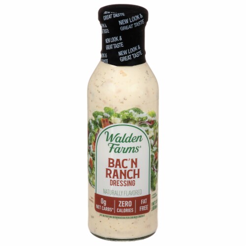 Walden Farms Bacon Ranch Salad Dressing Perspective: front