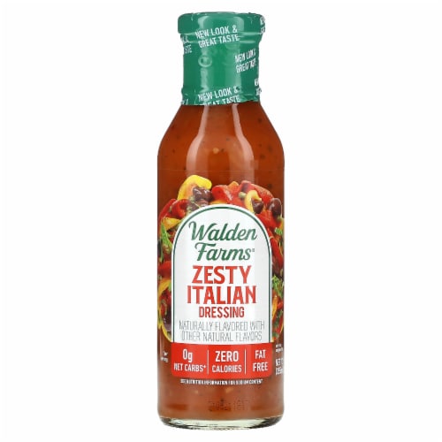 Walden Farms Zesty Italian Dressing - 12 fl oz (355 ml) Perspective: front