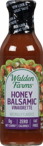 Walden Farms® Calorie Free Honey Balsamic Vinaigrette salad dressing Perspective: front