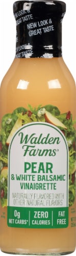 Walden Farms Calorie Free Pear & White Balsamic Vinaigrette Perspective: front