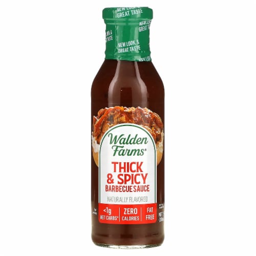 Walden Farms Thick & Spicy Barbecue Sauce Perspective: front