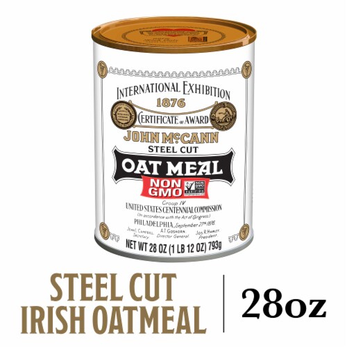 McCann's Imported Steel Cut Irish Oatmeal Perspective: front