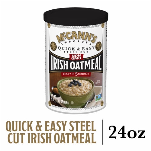 McCann's Quick & Easy Kosher Steel Cut Irish Oatmeal Perspective: front