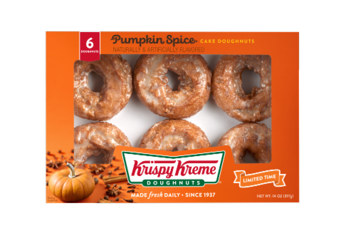Krispy Kreme® Pumpkin Spice Assorted Doughnuts Perspective: front