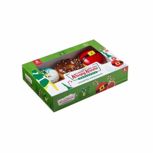 Krispy Kreme® Chocolate Iced Doughnuts with Holiday Sprinkles, 6 ct