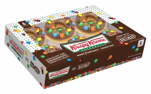 Krispy Kreme M&Ms Donuts Perspective: front