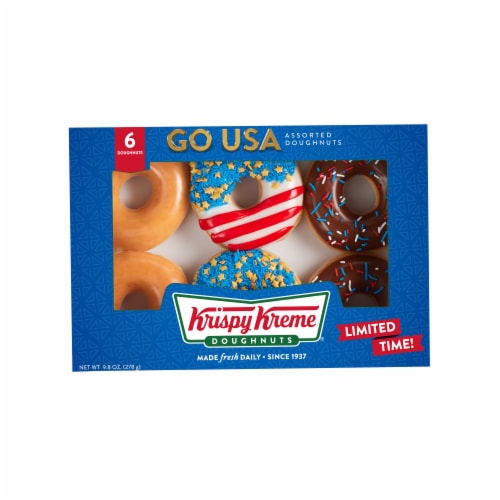 Krispy Kreme® GO USA Assorted Doughnuts Perspective: front
