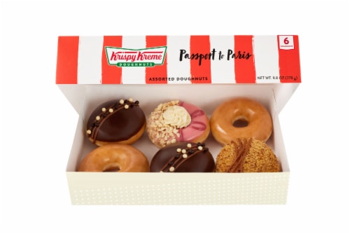 Krispy Kreme® Passport to Paris Assorted Doughnuts Perspective: front