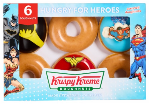 The DC Super Heros Assorted Doughnuts Collection Perspective: front