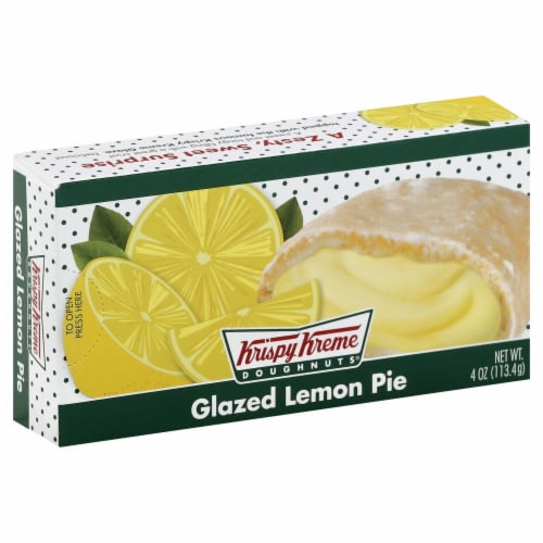 Krispy Kreme Glazed Lemon Pie Perspective: front