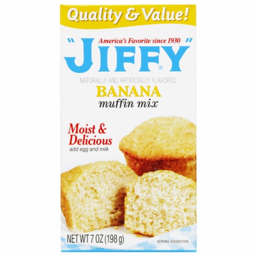 Jiffy® Banana Muffin Mix Perspective: front