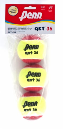 Penn Training QST 36 Felt Tennis Balls Perspective: front