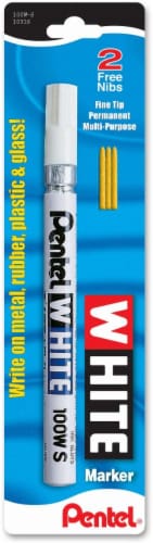 Pentel Permanent Broad Tip Marker, White