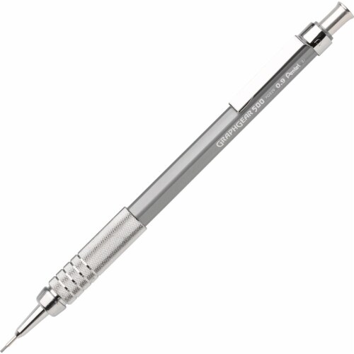 Pentel GraphGear 500 Mechanical Drafting Pencil - HB Lead - 0.9 mm Lead Diameter - Refillable - Gray Barrel - 1 Each Pentel GraphGear 500 Mechanical Drafting Pencil - HB Lead - 0.9 mm Lead Diameter - Refillable - Gray Barrel - 1 Each