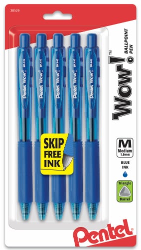 Pentel Wow! Medium Point Ballpoint Pens - Blue Perspective: front