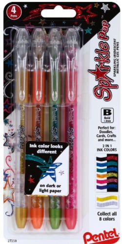 Pentel Sparkle Pop Gel Pens - Assorted, 4 pk - Fry's Food Stores