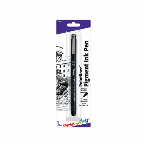 Pentel Pointliner Fine Point Pen - Black Perspective: front