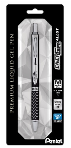 Pentel Energel Alloy Premium Liquid Gel Pen - Black Perspective: front