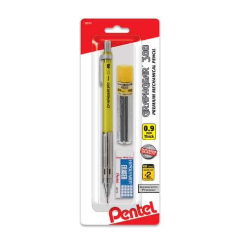 Pentel Graphgear™ 300 Mechanical Pencil Pack Perspective: front