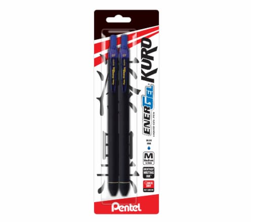 Pentel EnerGel Kuro Liquid Gel Pens Perspective: front