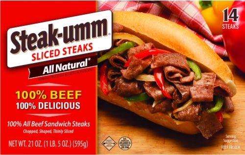 Steak-Umm® All Beef Sliced Sandwich Steaks Perspective: front