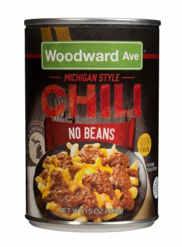 Woodward Ave Michigan Style No Beans Chili Perspective: front