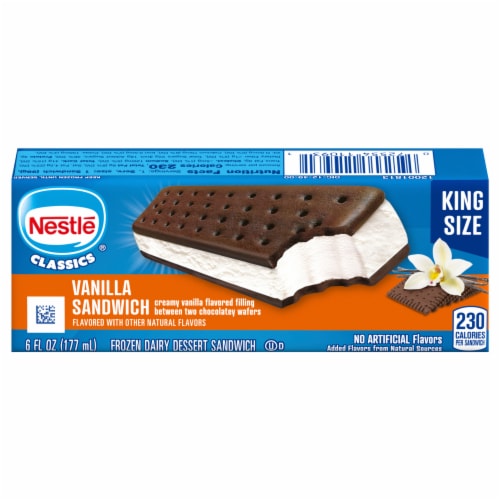 Nestle Vanilla King Size Ice Cream Sandwich, 1 ct - Fred Meyer