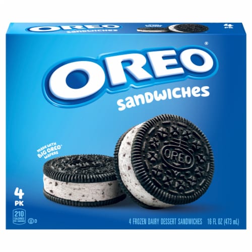 Oreo® Ice Cream Sandwiches Perspective: front