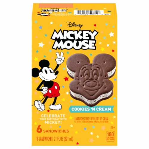 Nestle Mickey Mouse Ice Cream Sandwiches Perspective: front