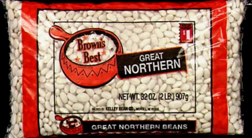 Brown's Best Great Northern Beans Perspective: front